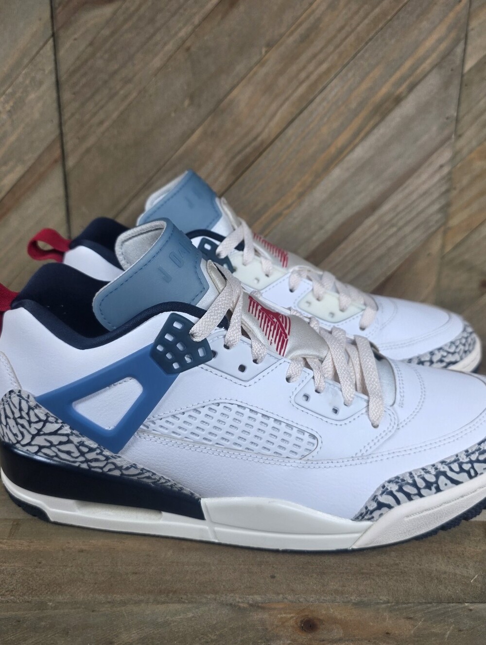 Jordan Spizike Low Motion Pack Mens Athletic Sneakers Size 10 White Navy HM3712